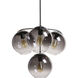 Kamara LED 24.75 inch Black Chandelier Ceiling Light